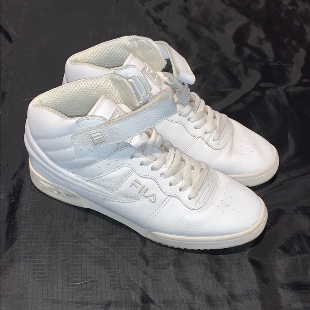 White High Top Fila Shoes